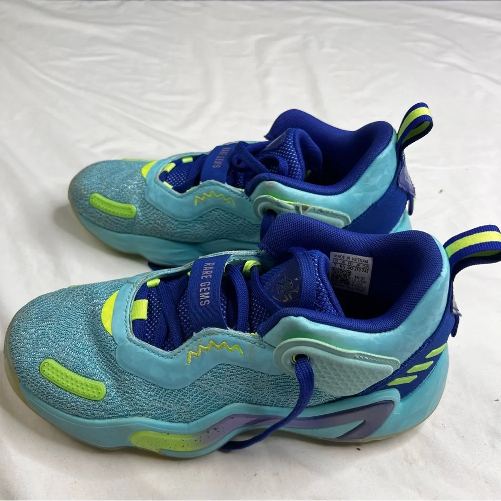 RARE GEMS Adidas D.O.N. Issue 3 Donovan Mitchell Mens Basketball Shoes Sz 7 0511 - Picture 6 of 8